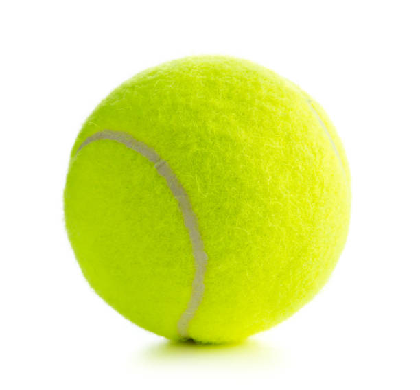 istock Single tennis ball isolated on white background. 977470976