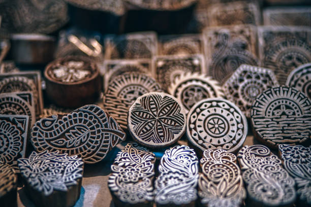 istock Indian Print Stamps for Sale 977471860