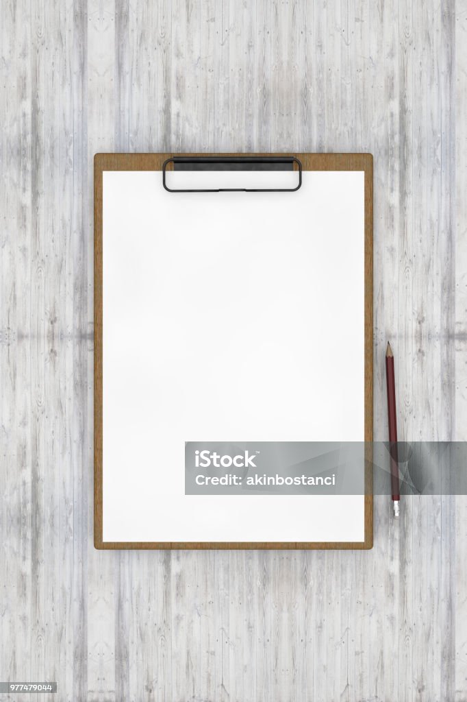 Clipboard, note paper on wooden  background with a pen Clipboard, note paper on wooden background with a pen, to do list, checklist Clipboard Stock Photo