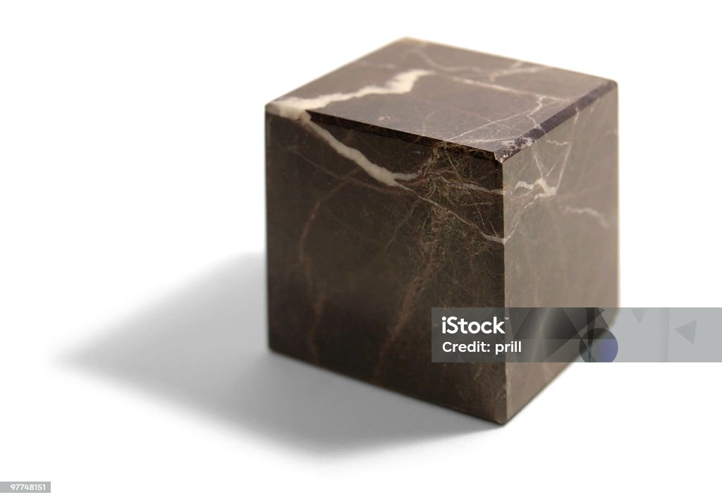 Marmóreo Cubo Pedra - Royalty-free Cubo Foto de stock