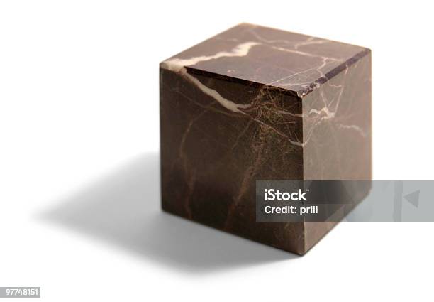 Marmóreo Cubo Pedra - Fotografias de stock e mais imagens de Cubo - Cubo, Marmóreo, Bloco
