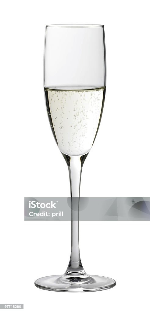 Meia recheado com taça de champanhe - Foto de stock de Meio-cheio royalty-free
