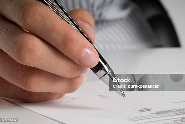 Businesswoman Signing Documents Closeup Of Hands Stock Photo - Download Image Now - Assertiveness, Writing - Activity, 25-29 Years