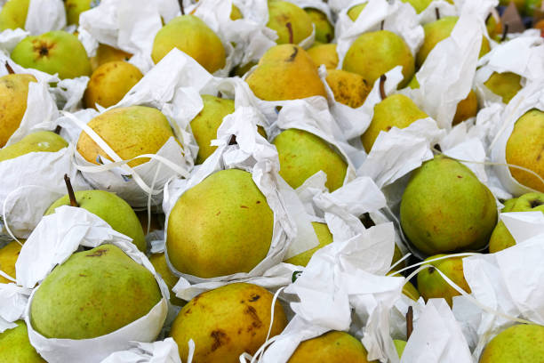 istock pears sold in grocery store, 977487490