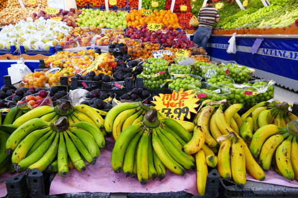 istock mature bananas in the grocery store, 977496462