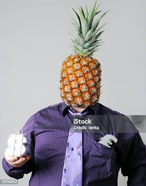 Mister Pineapple Stock Photo - Download Image Now - Adult, Adults Only, Bizarre