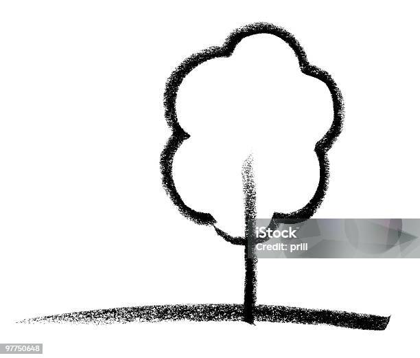 Laubbaum Skizze Stock Vektor Art und mehr Bilder von Allgemein beschreibende Begriffe - Allgemein beschreibende Begriffe, Baum, Begriffssymbol