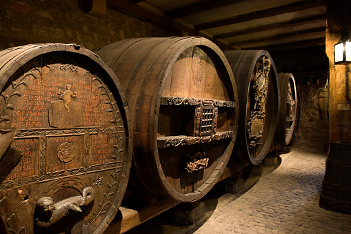 old wine casks in Colmar
