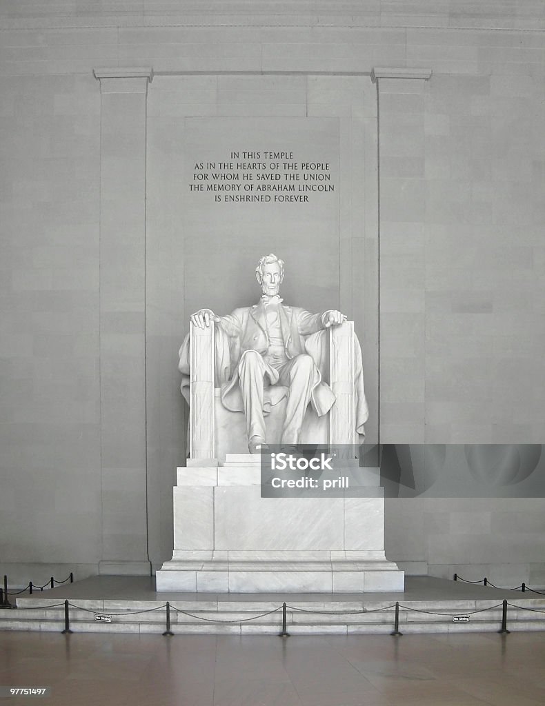 Czołowy Pomnik Lincoln - Zbiór zdjęć royalty-free (Deseń marmurkowy)