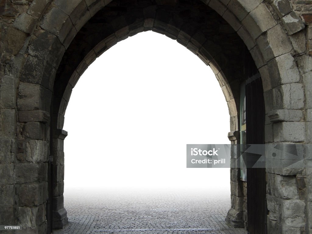 Aprire city gate in Ahrweiler - Foto stock royalty-free di Castello