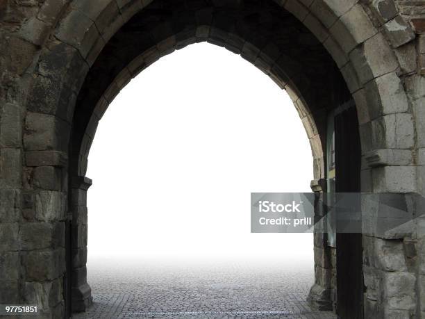 Aprire City Gate In Ahrweiler - Fotografie stock e altre immagini di Castello - Castello, Cancello, Aperto