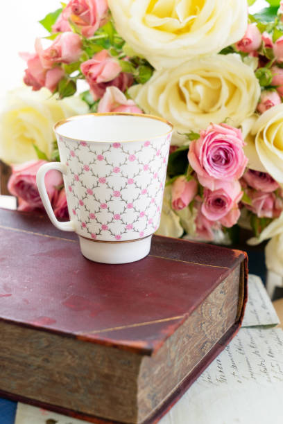 istock Pink and white blooming roses 977522266