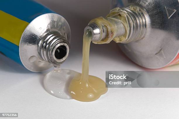 Two Emplastic Tubes Stock Photo - Download Image Now - Art and Craft Equipment, At The Edge Of, Chemical