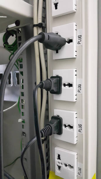 istock electrical part and accessories in the  control cabinet , control and power distributor,lockout ,tagout 977535228