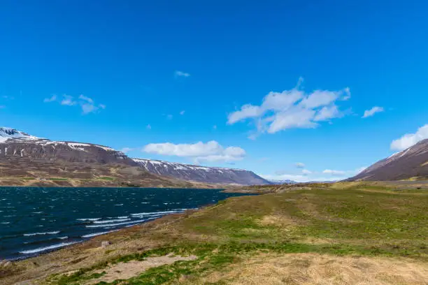 Photo of Lake Ljosavatn in North Iceland