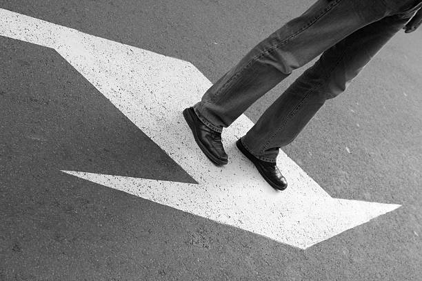istock Street crosing arrow 97754504