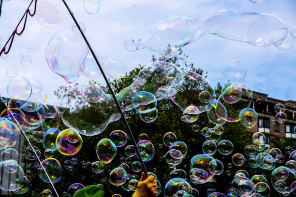istock Shapes and colors (soap bubbles) 977565936