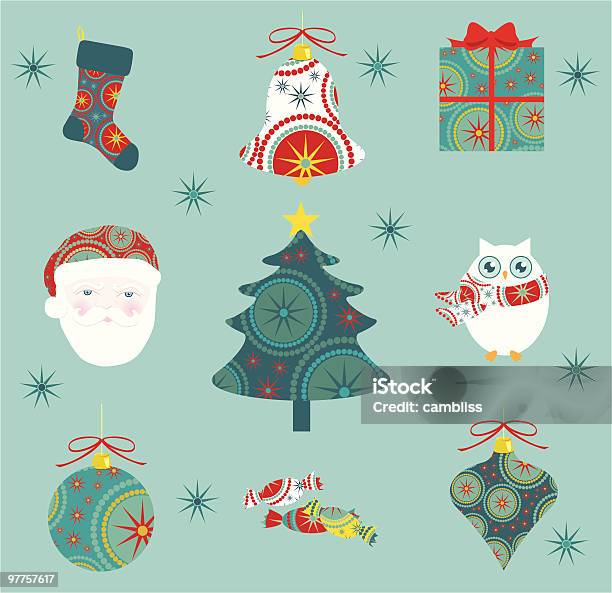 Vetores de Conjunto De Ícones De Natal e mais imagens de Bola de Árvore de Natal - Bola de Árvore de Natal, Caixa - Recipiente, Caixa de presentes