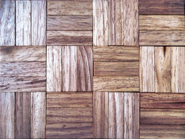 istock Full Frame Background of Parquet Floor Pattern 977585760