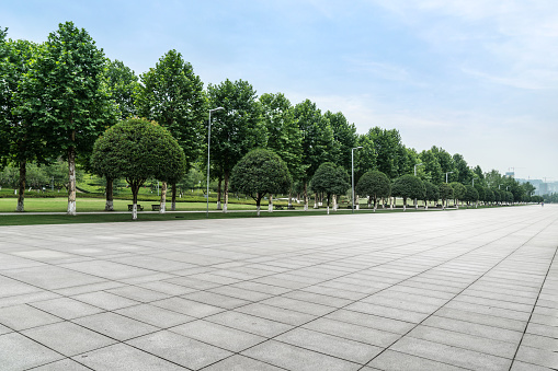 Sunny day: modern city of Chengdu