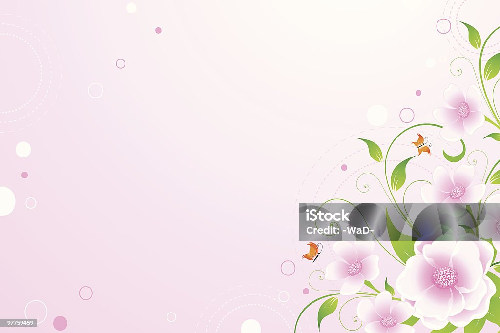 Floral Hintergrund - Lizenzfrei Abstrakt Vektorgrafik