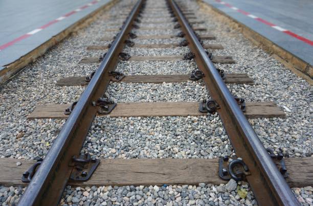 istock Railway track in Kanchanaburi, Thailand 977615794