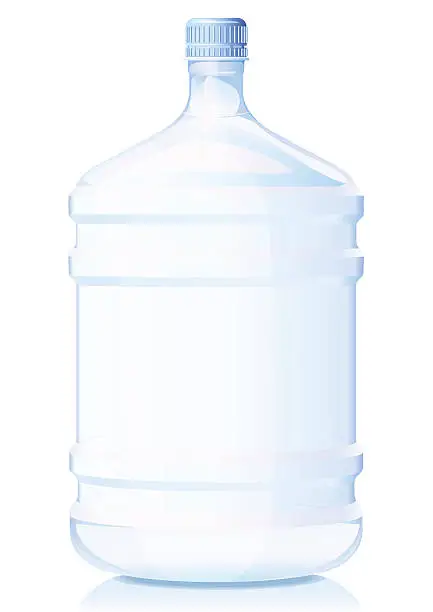 Vector illustration of Big bottle of water