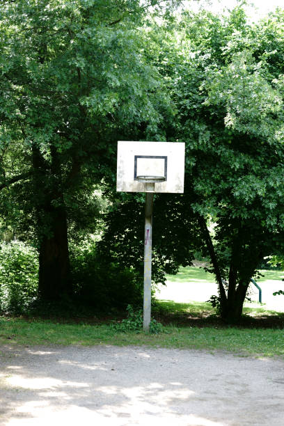 istock Basketball field at the park 977638746