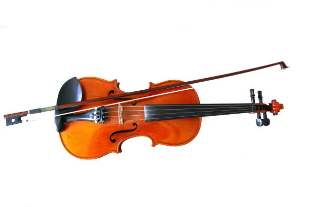 istock close-up of violin on white ground, 977638762