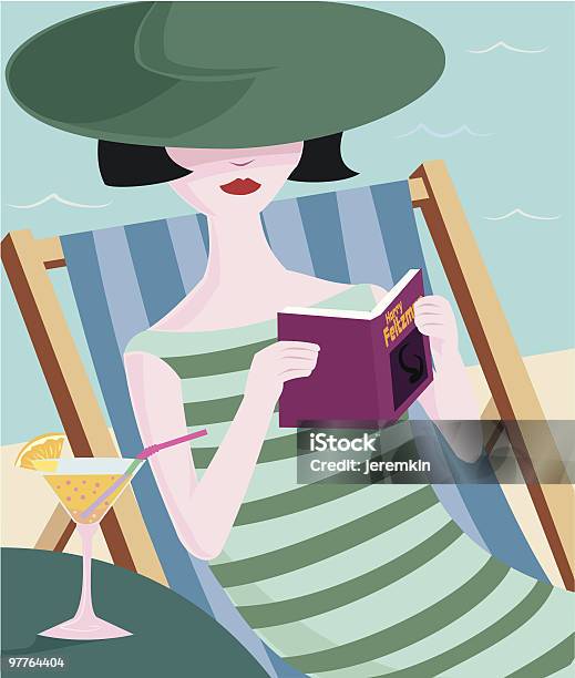Taschenbuch Entspannung Stock Vektor Art und mehr Bilder von Sommer - Sommer, Lesen, Buch