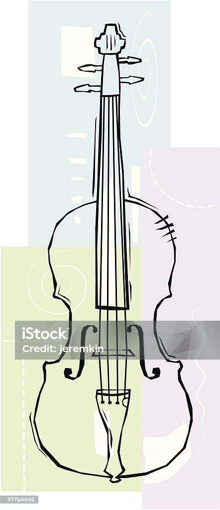 Violin A stylish image of a violin. Music stock vector