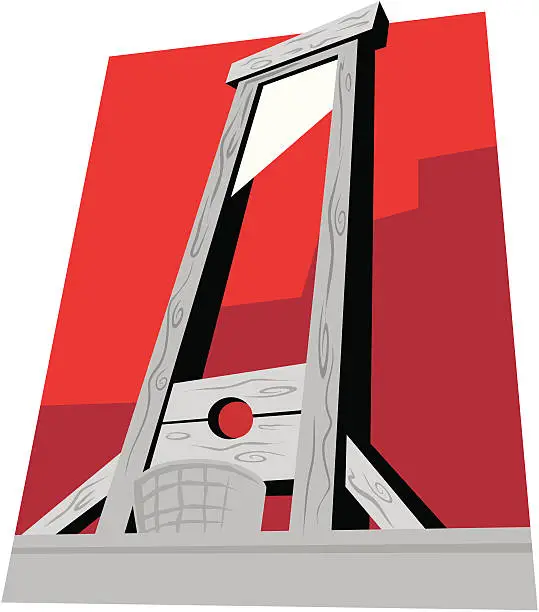 Vector illustration of Guillotine