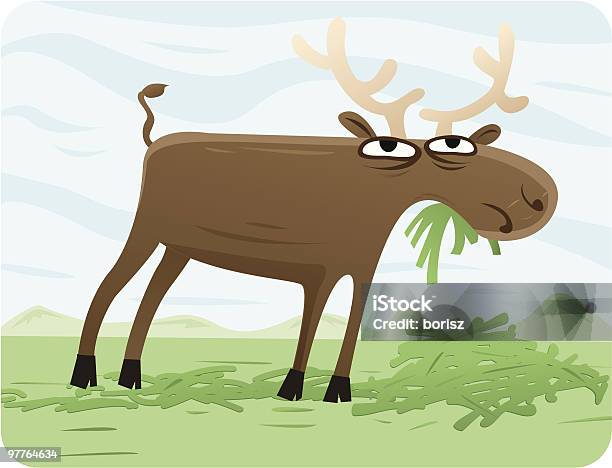 Moose - Immagini vettoriali stock e altre immagini di Cervo maschio - Cervo maschio, Illustrazione, Alaska - Stato USA