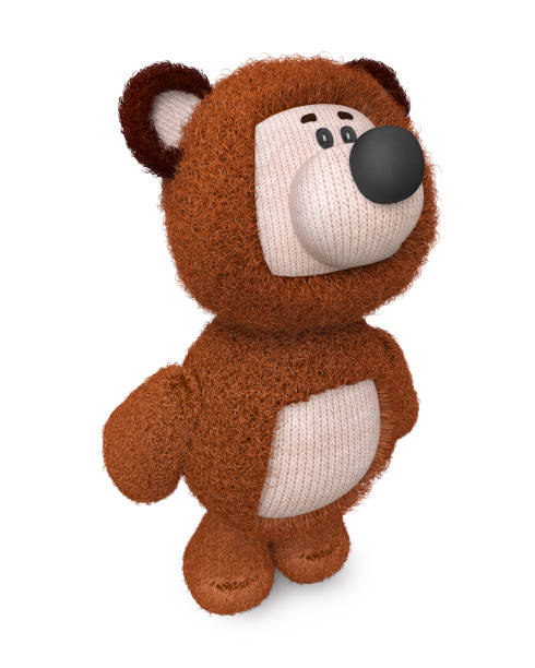 istock 3d illustration funny brown bear toy 977648026