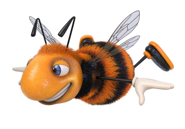 solo honey bee on a branch