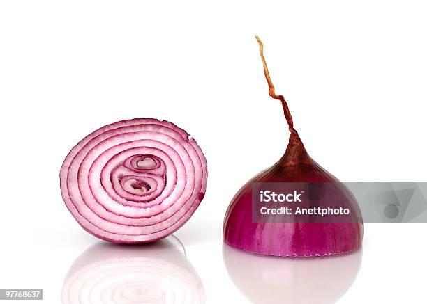 Purple Onion Stock Photo - Download Image Now - Bisected, Chopped Food, Close-up