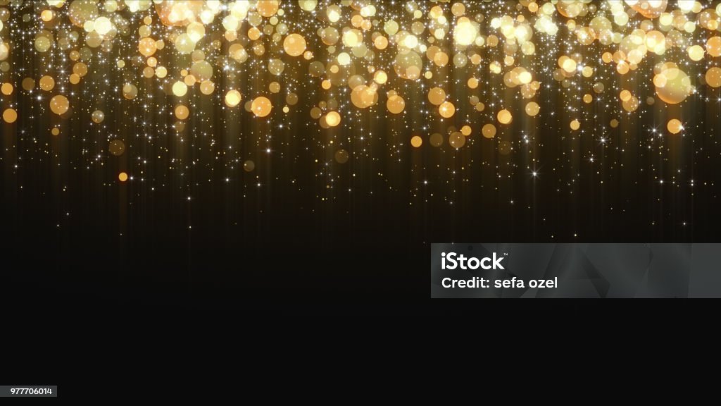 Gold Glitter Background Christmas, Gold, Glitter, Star Shape, Chinese New Year Backgrounds Stock Photo