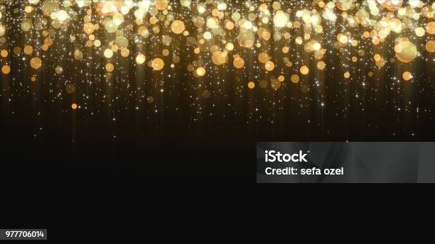 Gold Glitter Background Stock Photo - Download Image Now - Backgrounds, Gold - Metal, Gold Colored