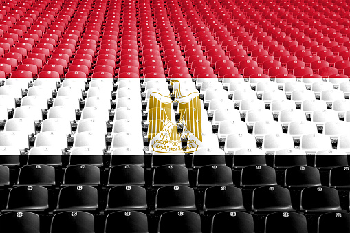Egypt flag stadium seats