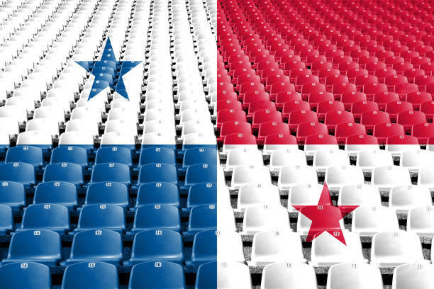 istock Panama flag stadium seats 977724940