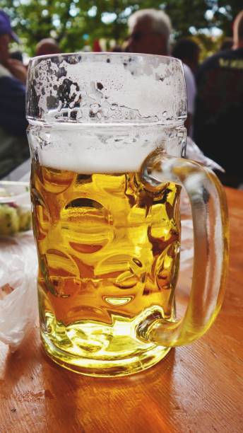 istock Stein of beer in bierkeller, Munich 977725284