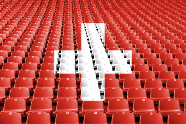 istock Switzerland flag stadium seats 977727584