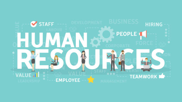 ilustrasi konsep sumber daya manusia. - human resources ilustrasi stok