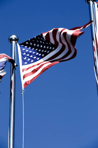istock American Flag Blowing in the Wind 977758758