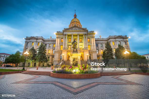 Denver Colorado Capital Building - Fotografie stock e altre immagini di Denver - Denver, Colorado, Capitali internazionali