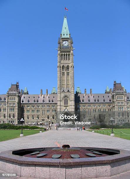 Foto de O Parlamento Do Canadá Com Heroeschama e mais fotos de stock de Amor à Primeira Vista - Amor à Primeira Vista, Arquitetura, Canadá