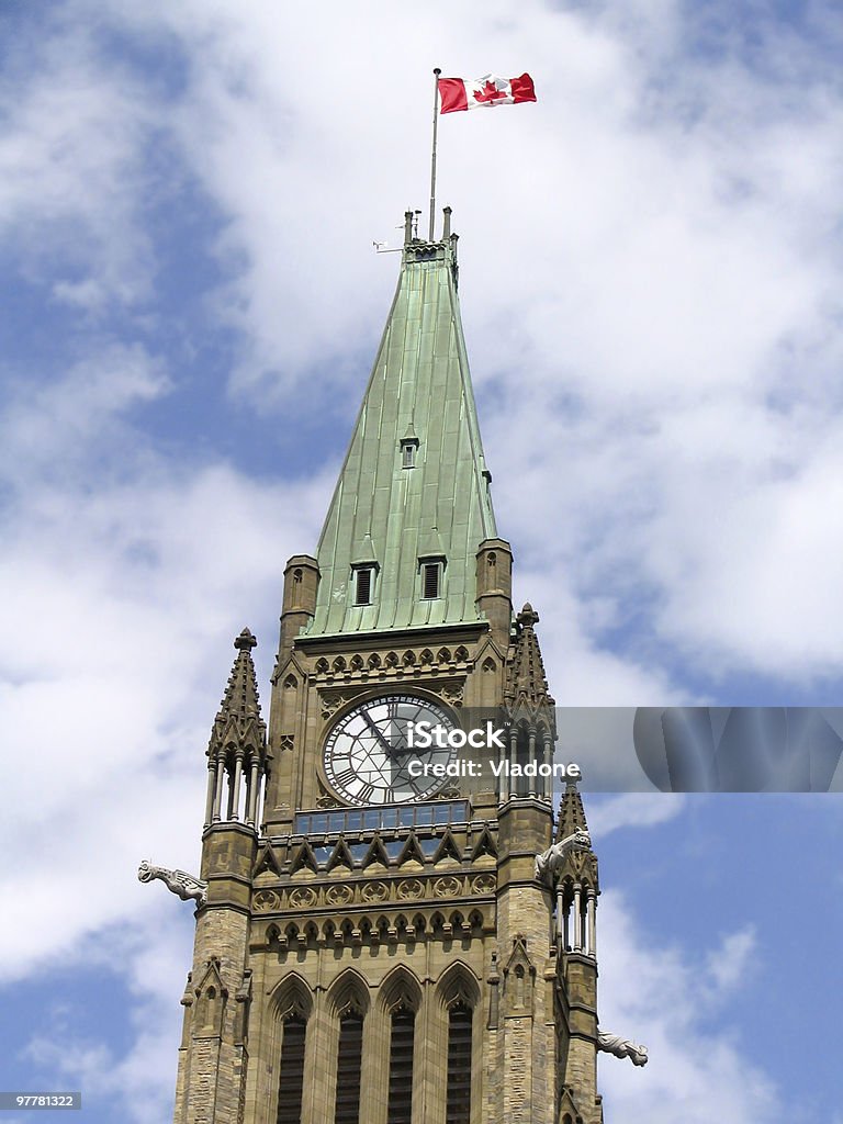 A paz Tower-o Parlamento do Canadá - Foto de stock de Ottawa royalty-free
