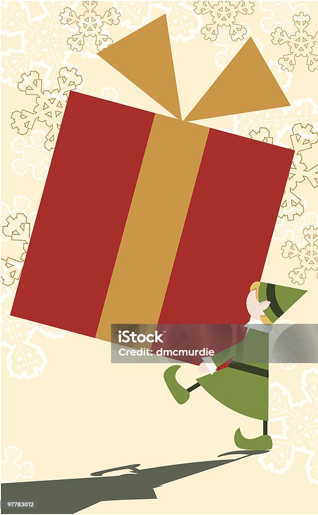 Big Christmas  Blond Hair stock vector