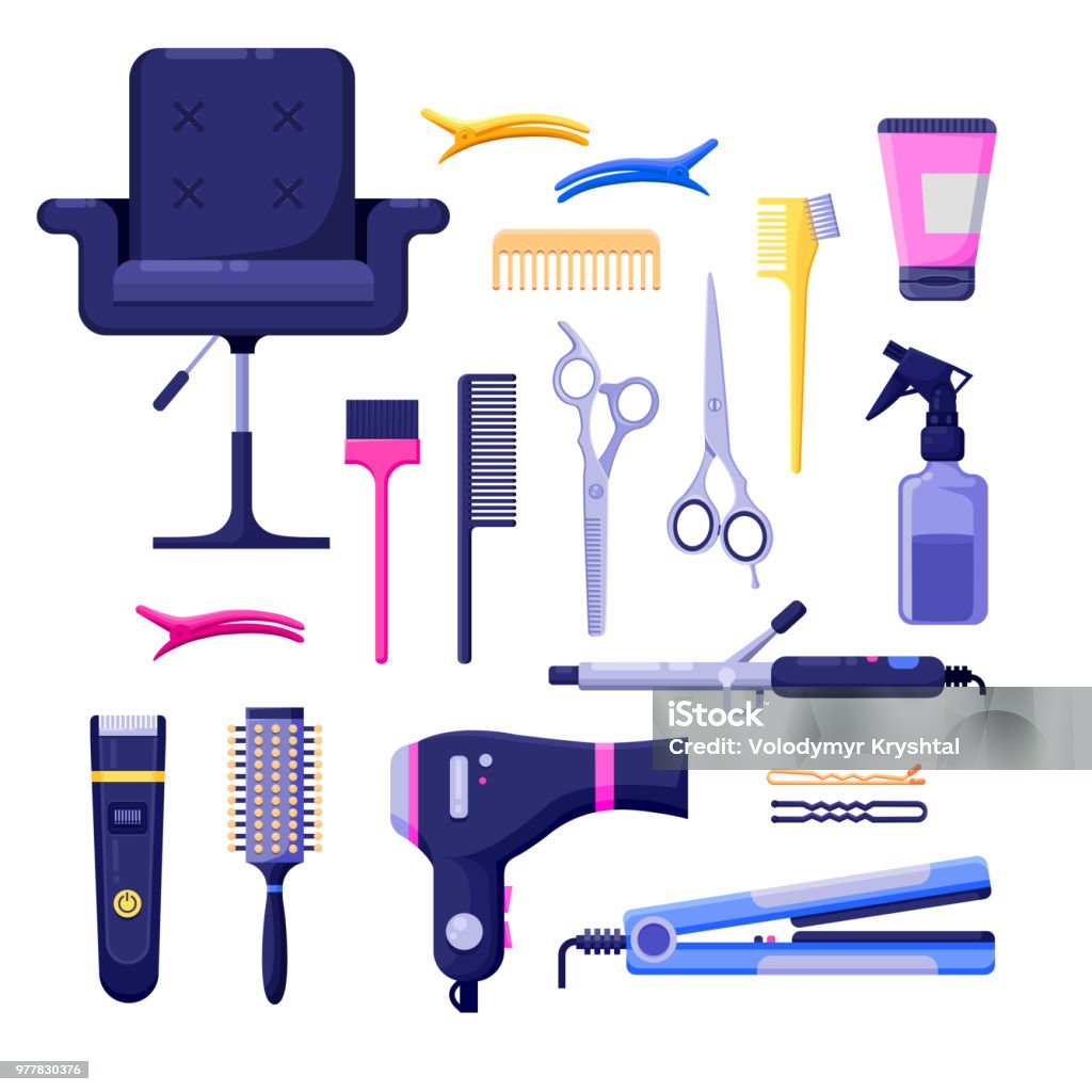 Beauty Salon Colorful Icons Vector Design Elements Hair Hairdresser Tools And Equipment Isolated On White Background Stock Illustration - Download Image Now - iStock Beauty Salon Colorful Icons Vector Design Elements Hair Hairdresser Tools And Equipment Isolated On White Background Stock Illustration - Download Image Now - iStock