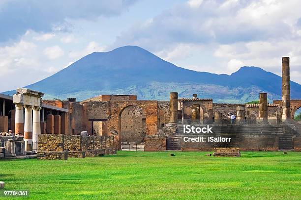 Vesuvius And Pompeii Stock Photo - Download Image Now - Pompeii, Mt Vesuvius, Italy